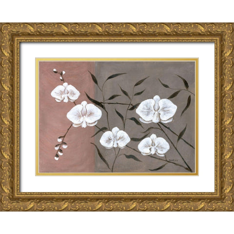 Modern Colours II Gold Ornate Wood Framed Art Print with Double Matting by Dahlke, Izabella