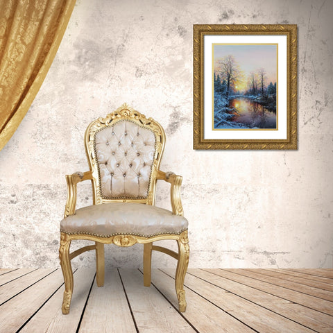 Where February meets the Spring IV Gold Ornate Wood Framed Art Print with Double Matting by Cernov, Ivan