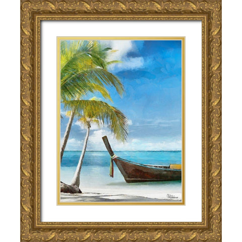 Everyone Loves Palm Trees XIV Gold Ornate Wood Framed Art Print with Double Matting by Medeiros, Celito