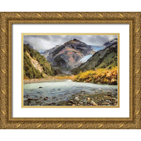 Iceland Trip I Gold Ornate Wood Framed Art Print with Double Matting by Medeiros, Celito