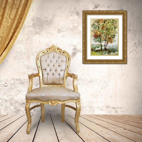 Abstract Landscape III Gold Ornate Wood Framed Art Print with Double Matting by Medeiros, Celito