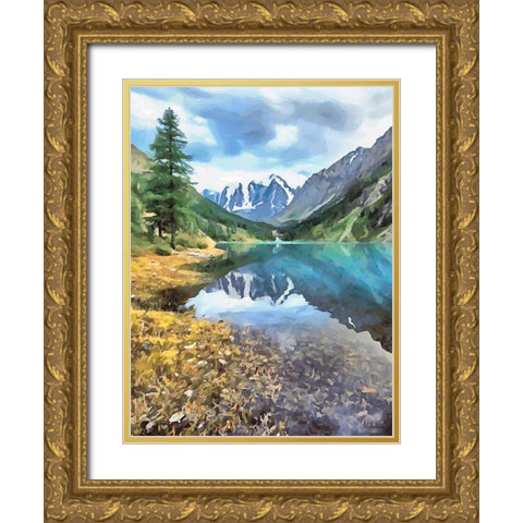 Rocky Nature VI Gold Ornate Wood Framed Art Print with Double Matting by Medeiros, Celito