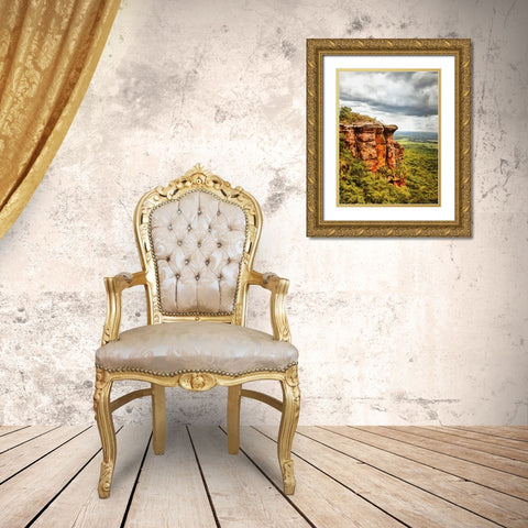 Rocky Nature XVII Gold Ornate Wood Framed Art Print with Double Matting by Medeiros, Celito