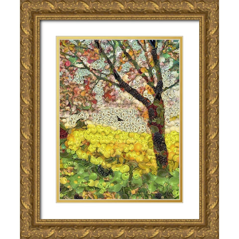 After Ayuhasca I Gold Ornate Wood Framed Art Print with Double Matting by Medeiros, Celito