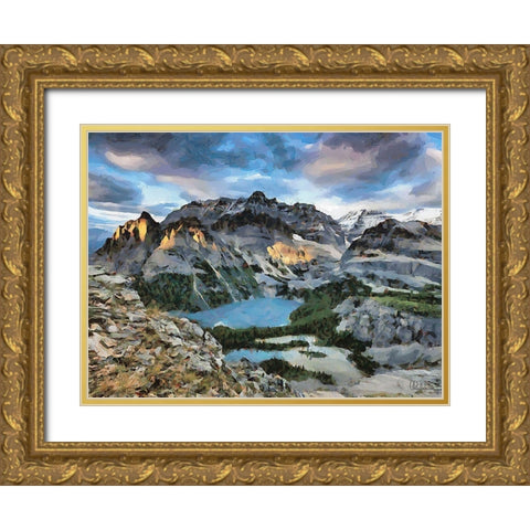 Jasper National Park IV Gold Ornate Wood Framed Art Print with Double Matting by Medeiros, Celito