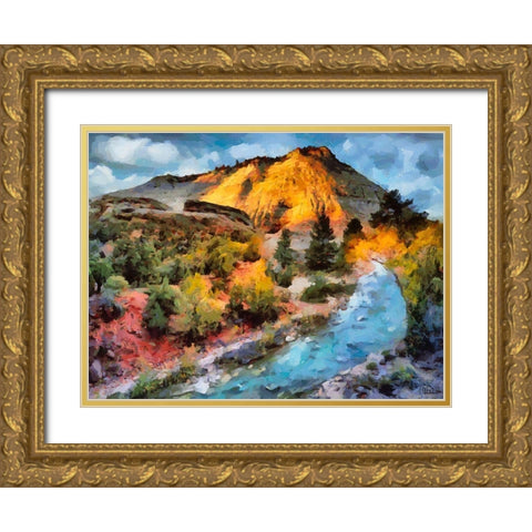 Great National Parks III Gold Ornate Wood Framed Art Print with Double Matting by Medeiros, Celito