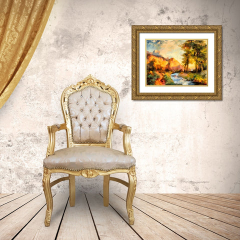 Great National Parks VIII Gold Ornate Wood Framed Art Print with Double Matting by Medeiros, Celito