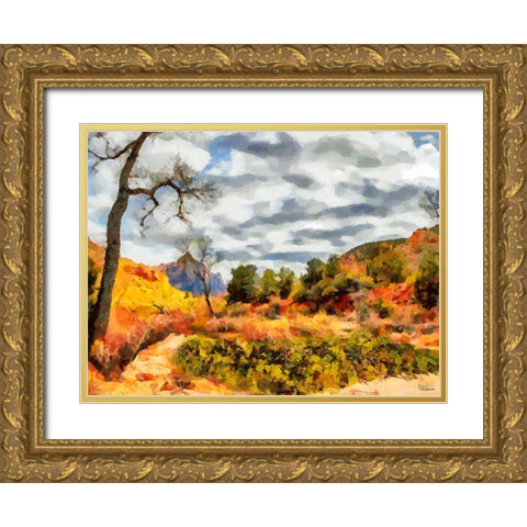 Great National Parks XIV Gold Ornate Wood Framed Art Print with Double Matting by Medeiros, Celito