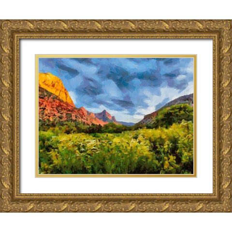 Beauty of Rocks V Gold Ornate Wood Framed Art Print with Double Matting by Medeiros, Celito