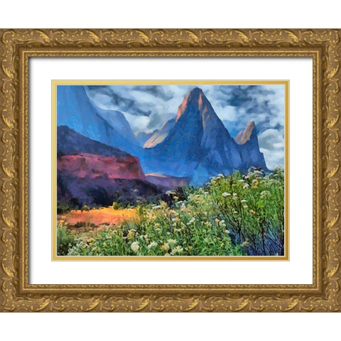 Beauty of Rocks XI Gold Ornate Wood Framed Art Print with Double Matting by Medeiros, Celito
