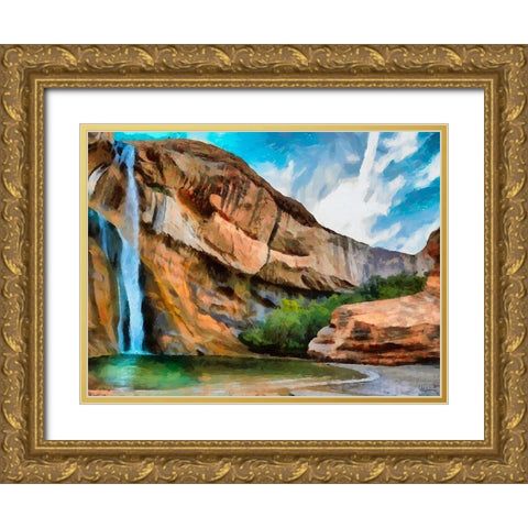 Beauty of Rocks XIII Gold Ornate Wood Framed Art Print with Double Matting by Medeiros, Celito