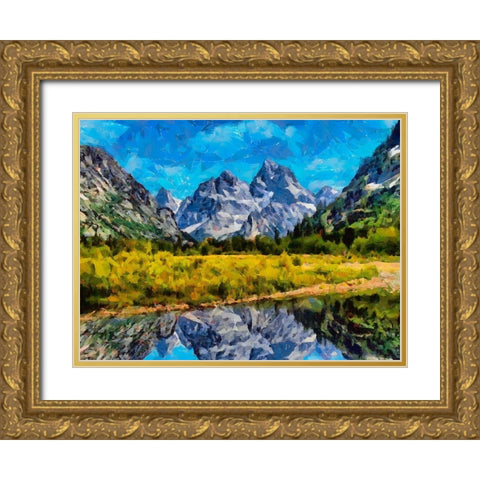 Great National Parks III Gold Ornate Wood Framed Art Print with Double Matting by Medeiros, Celito