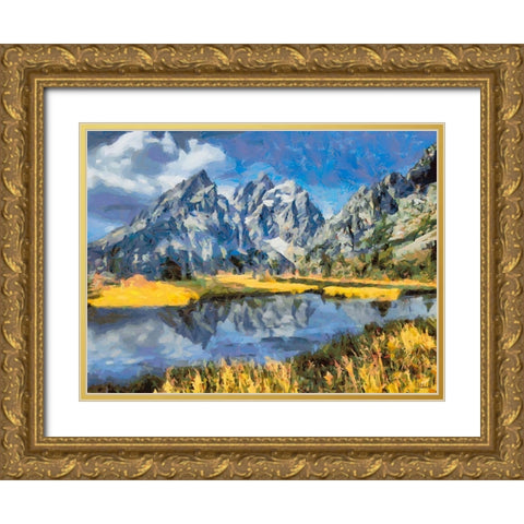 Great National Parks IV Gold Ornate Wood Framed Art Print with Double Matting by Medeiros, Celito