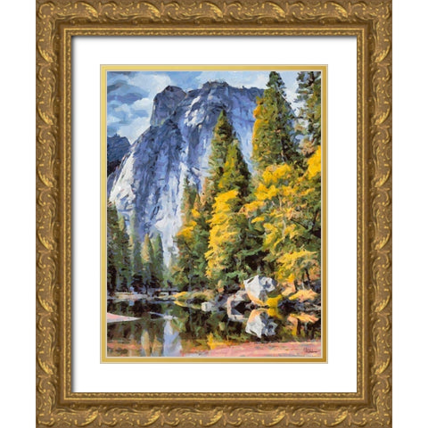 Great National Parks XI Gold Ornate Wood Framed Art Print with Double Matting by Medeiros, Celito