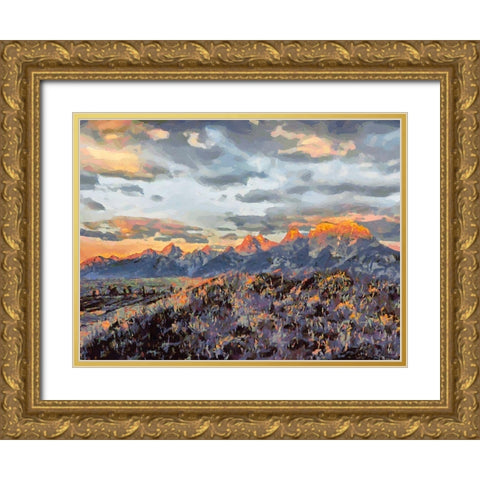 Great National Parks XII Gold Ornate Wood Framed Art Print with Double Matting by Medeiros, Celito