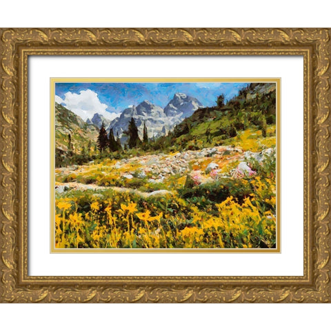 Great National Parks XIII Gold Ornate Wood Framed Art Print with Double Matting by Medeiros, Celito
