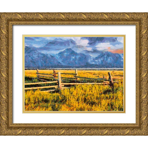 Great National Parks XVII Gold Ornate Wood Framed Art Print with Double Matting by Medeiros, Celito