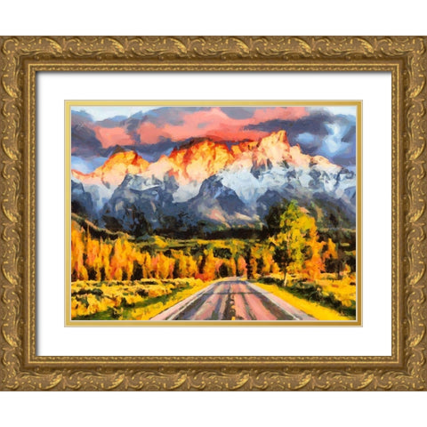 Great National Parks XVIII Gold Ornate Wood Framed Art Print with Double Matting by Medeiros, Celito