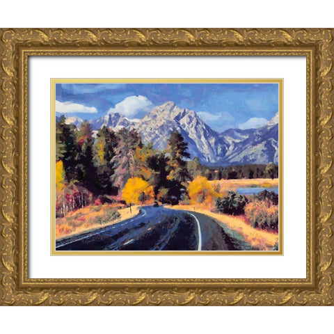 Great National Parks XIX Gold Ornate Wood Framed Art Print with Double Matting by Medeiros, Celito