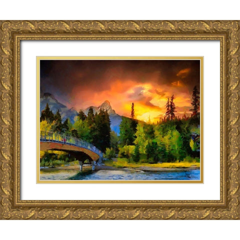 Great National Parks XXIII Gold Ornate Wood Framed Art Print with Double Matting by Medeiros, Celito