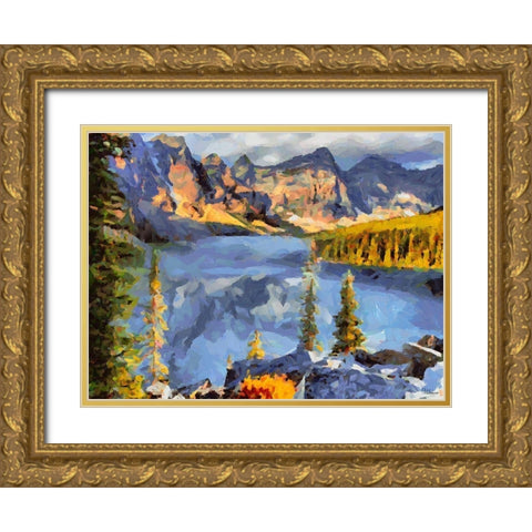 Great National Parks XXV Gold Ornate Wood Framed Art Print with Double Matting by Medeiros, Celito