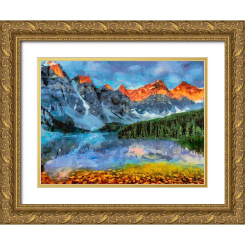 Great National Parks XXVI Gold Ornate Wood Framed Art Print with Double Matting by Medeiros, Celito