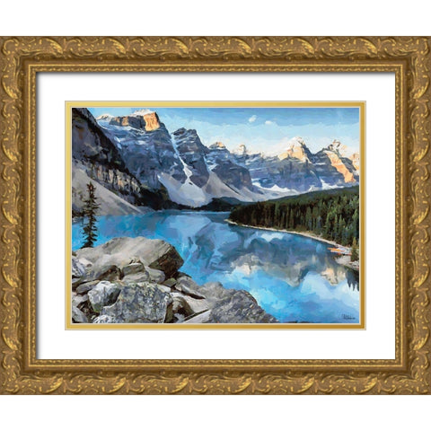 Great National Parks XXVIII Gold Ornate Wood Framed Art Print with Double Matting by Medeiros, Celito
