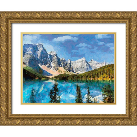 Great National Parks XXIX Gold Ornate Wood Framed Art Print with Double Matting by Medeiros, Celito