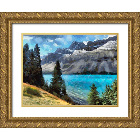Great National Parks XXX Gold Ornate Wood Framed Art Print with Double Matting by Medeiros, Celito