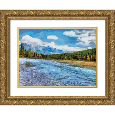 Great National Parks XXXIV Gold Ornate Wood Framed Art Print with Double Matting by Medeiros, Celito
