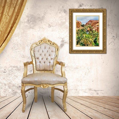 Arabic Landscape XI Gold Ornate Wood Framed Art Print with Double Matting by Medeiros, Celito
