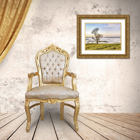 The Fog Collection I Gold Ornate Wood Framed Art Print with Double Matting by Medeiros, Celito