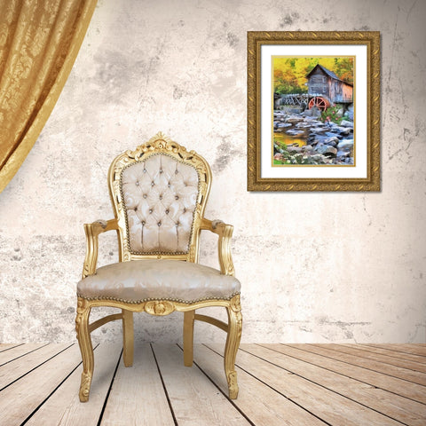 Mill Collection I Gold Ornate Wood Framed Art Print with Double Matting by Medeiros, Celito
