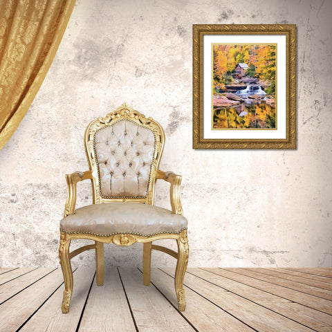 Mill Collection IV Gold Ornate Wood Framed Art Print with Double Matting by Medeiros, Celito