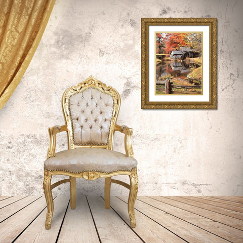 Mill Collection V Gold Ornate Wood Framed Art Print with Double Matting by Medeiros, Celito