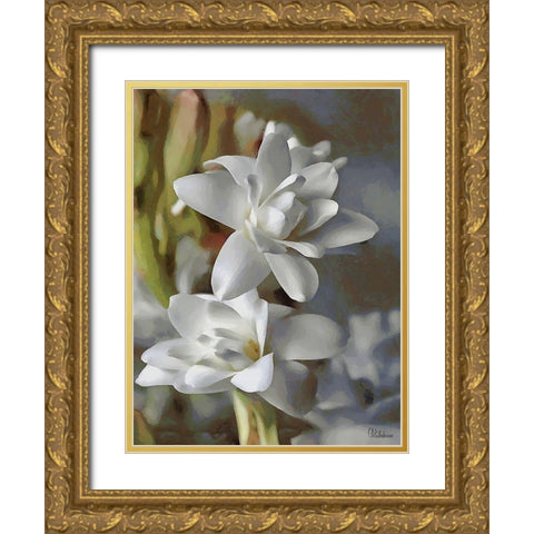 I like Flowers VIII Gold Ornate Wood Framed Art Print with Double Matting by Medeiros, Celito