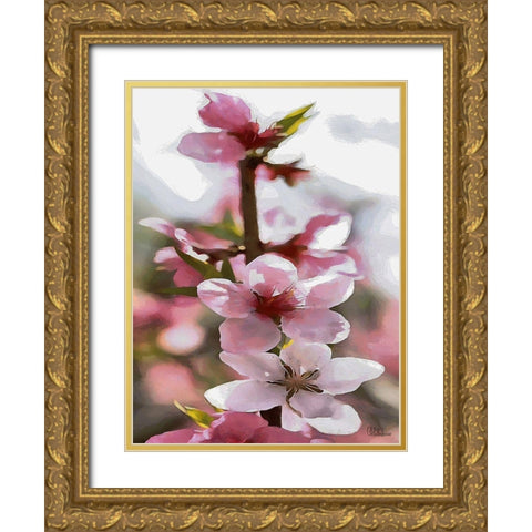 I like Flowers XVIII Gold Ornate Wood Framed Art Print with Double Matting by Medeiros, Celito