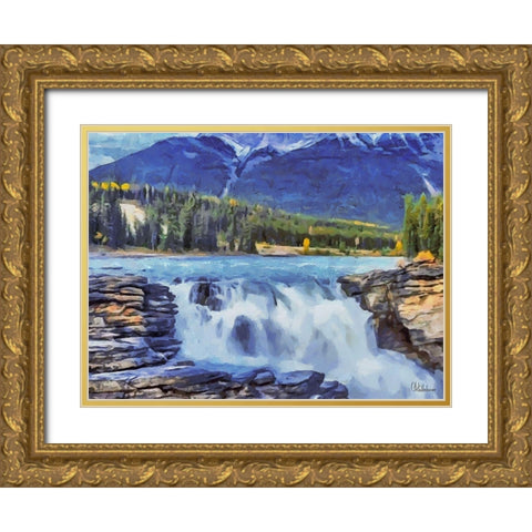 Rocky Mountains III Gold Ornate Wood Framed Art Print with Double Matting by Medeiros, Celito