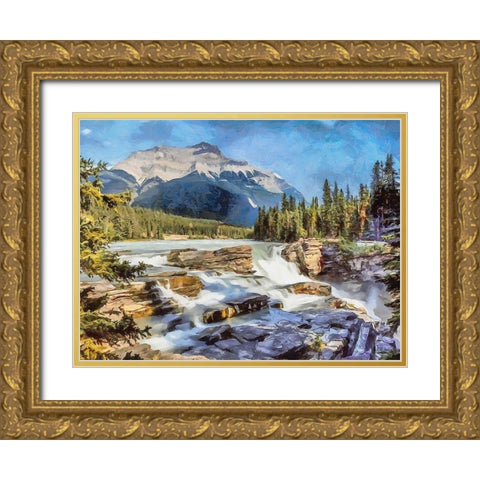 Rocky Mountains V Gold Ornate Wood Framed Art Print with Double Matting by Medeiros, Celito