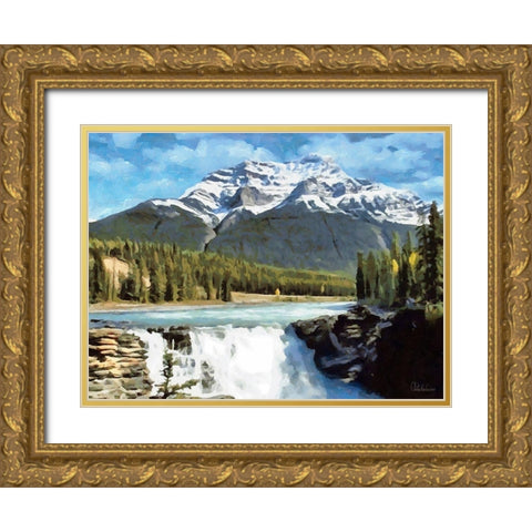 Rocky Mountains VI Gold Ornate Wood Framed Art Print with Double Matting by Medeiros, Celito
