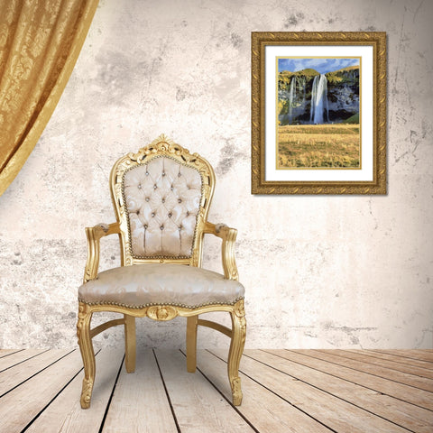 Beautiful nature in Iceland XXXVII Gold Ornate Wood Framed Art Print with Double Matting by Medeiros, Celito