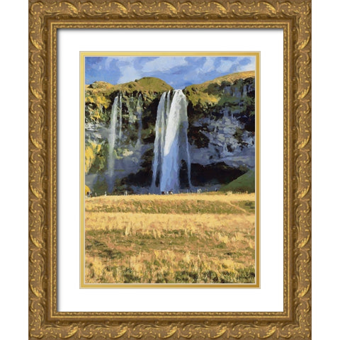 Beautiful nature in Iceland XXXVII Gold Ornate Wood Framed Art Print with Double Matting by Medeiros, Celito