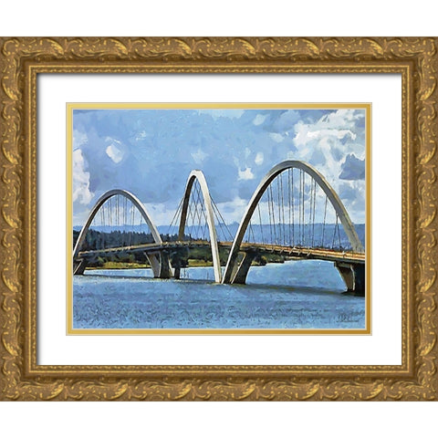 Travel Destination around the World IV Gold Ornate Wood Framed Art Print with Double Matting by Medeiros, Celito