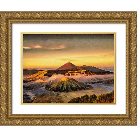 Travel Destination around the World XXII Gold Ornate Wood Framed Art Print with Double Matting by Medeiros, Celito