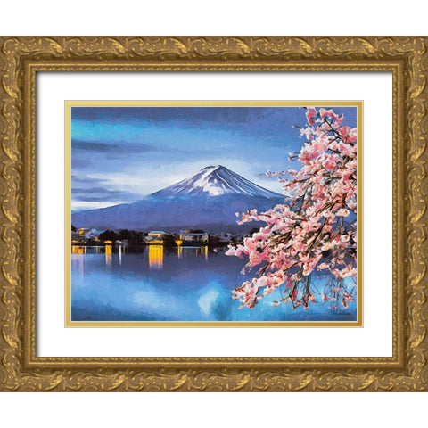 Travel Destination around the World XXIV Gold Ornate Wood Framed Art Print with Double Matting by Medeiros, Celito