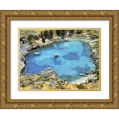 Travel Destination around the World XXIX Gold Ornate Wood Framed Art Print with Double Matting by Medeiros, Celito