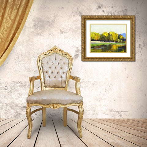 Willows Gold Ornate Wood Framed Art Print with Double Matting by Gercken, Graham