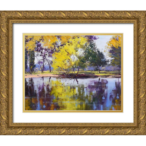 Tumut Gold Ornate Wood Framed Art Print with Double Matting by Gercken, Graham