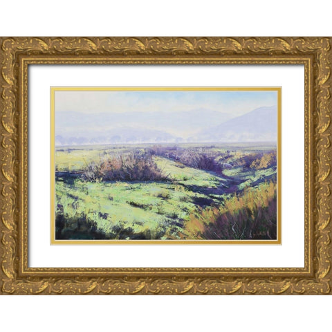 Winter Sofala Gold Ornate Wood Framed Art Print with Double Matting by Gercken, Graham