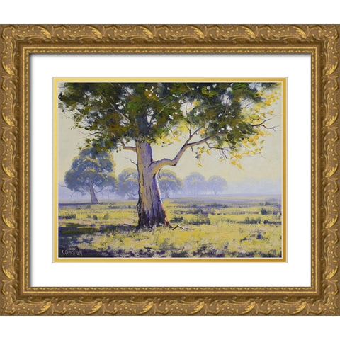 Gumtree Gold Ornate Wood Framed Art Print with Double Matting by Gercken, Graham